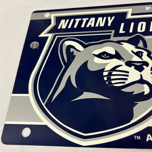 Penn State University PSU Nittany Lions Fan Metal Sign Man Cave 8.5x22 - Picture 5 of 6